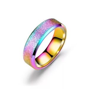 Beautiful Stainless Steel Rings Sz 5 NWT